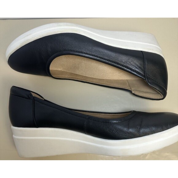 Naturalizer Women’s Black Wedge Slip-On Size 8.5 EU 39 Comfort Support Shoe - Picture 6 of 10